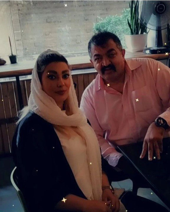 فاطمه فرزین در کنار احمد ایراندوست