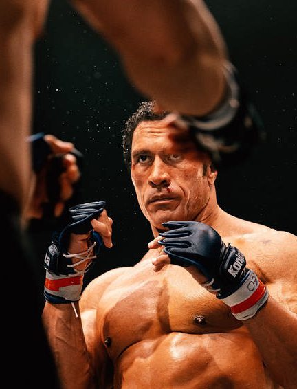 چهره متفاوت دواین جانسون در فیلم ماشین کوبنده The Smashing Machine