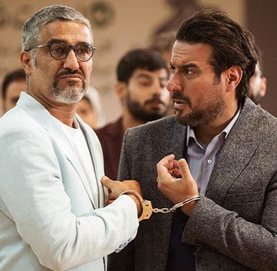 پژمان جمشیدی و محسن کیایی در فیلم هتل